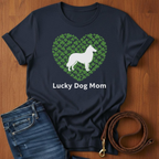 Lucky Dog Mom Sheltie T-Shirt — alternate color — Always My Dog