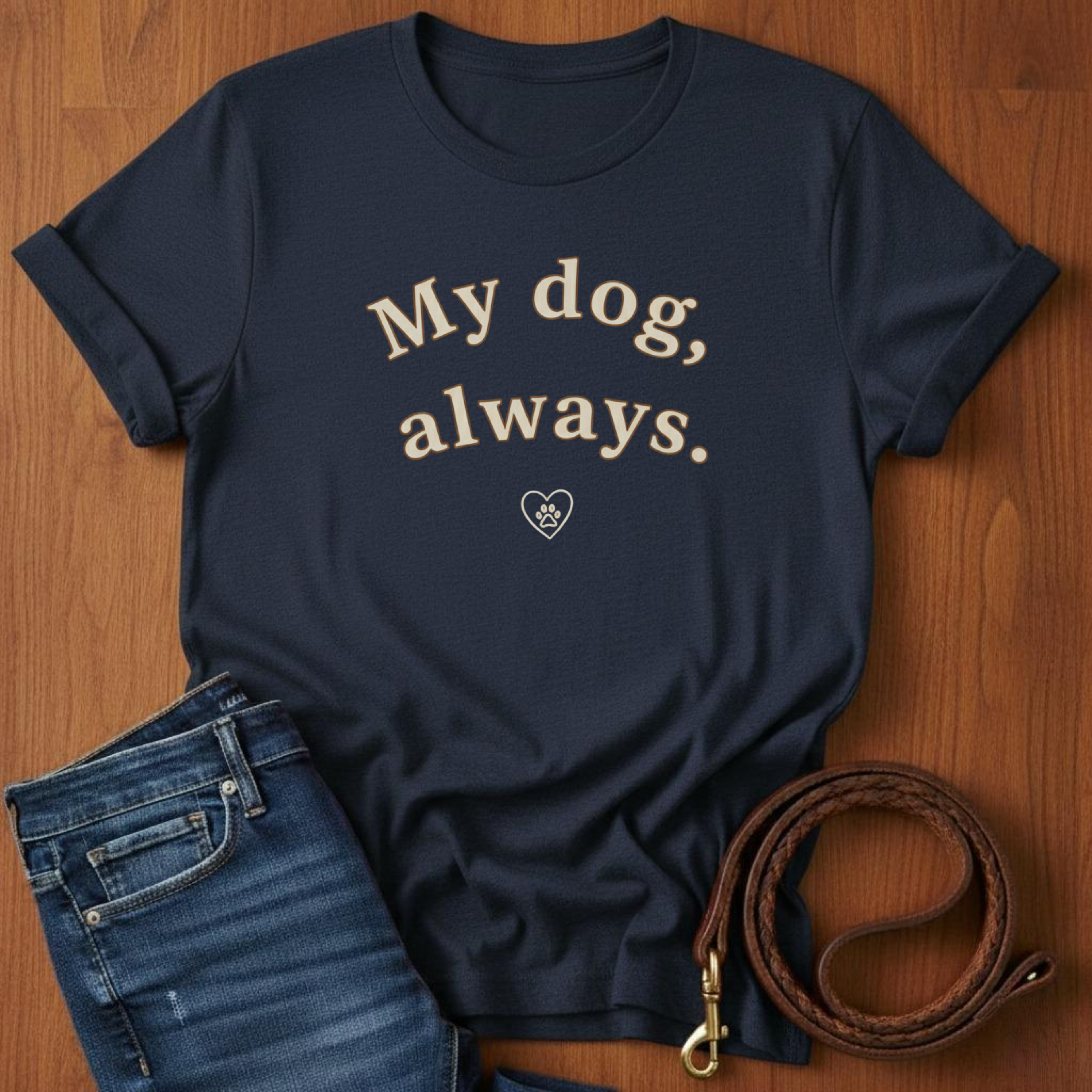 My Dog, Always T-Shirt — detail view — Always My Dog