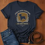 Loyalty Over Everything Yorkshire Terrier T-Shirt — detail view — Always My Dog