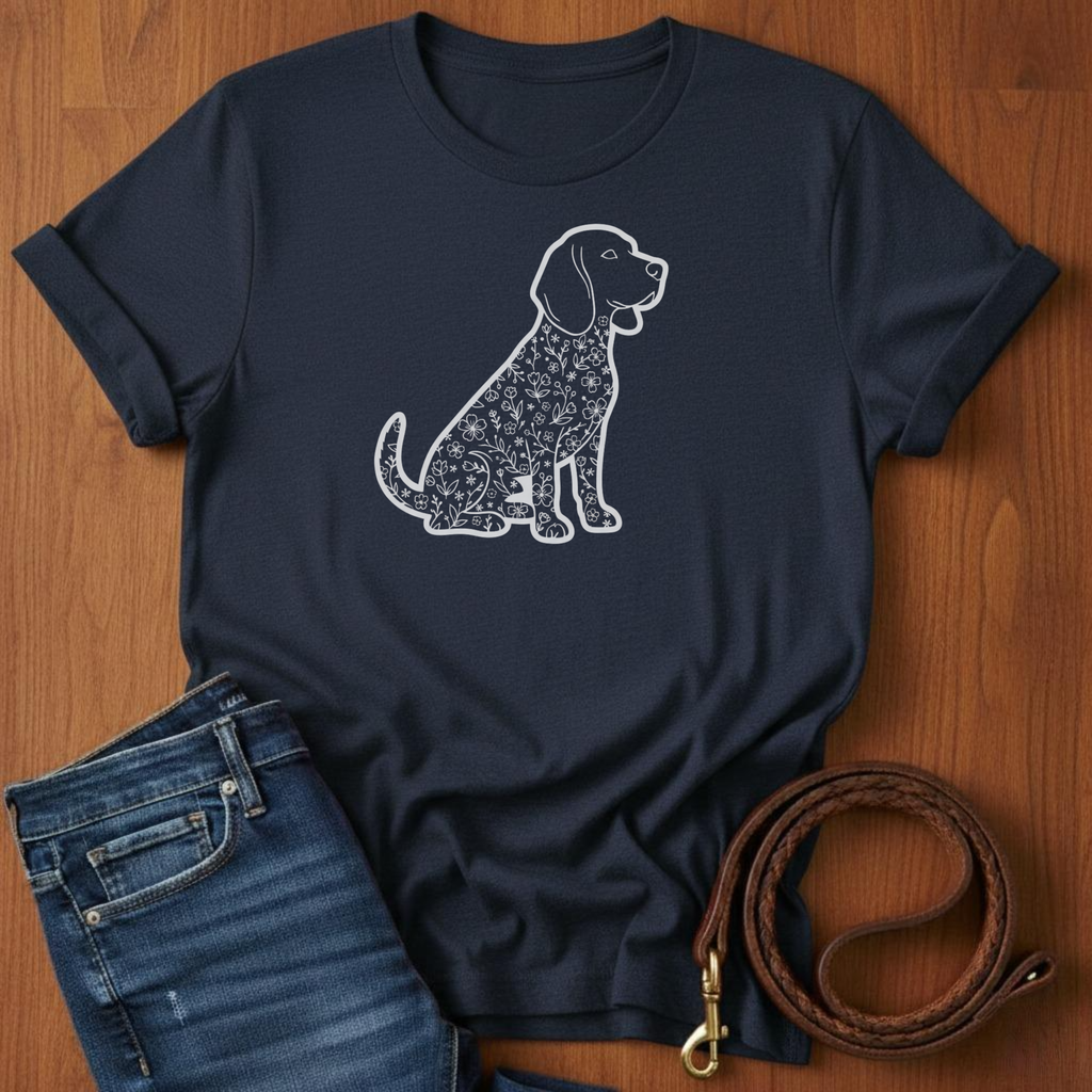 Beagle in Flowers T-Shirt