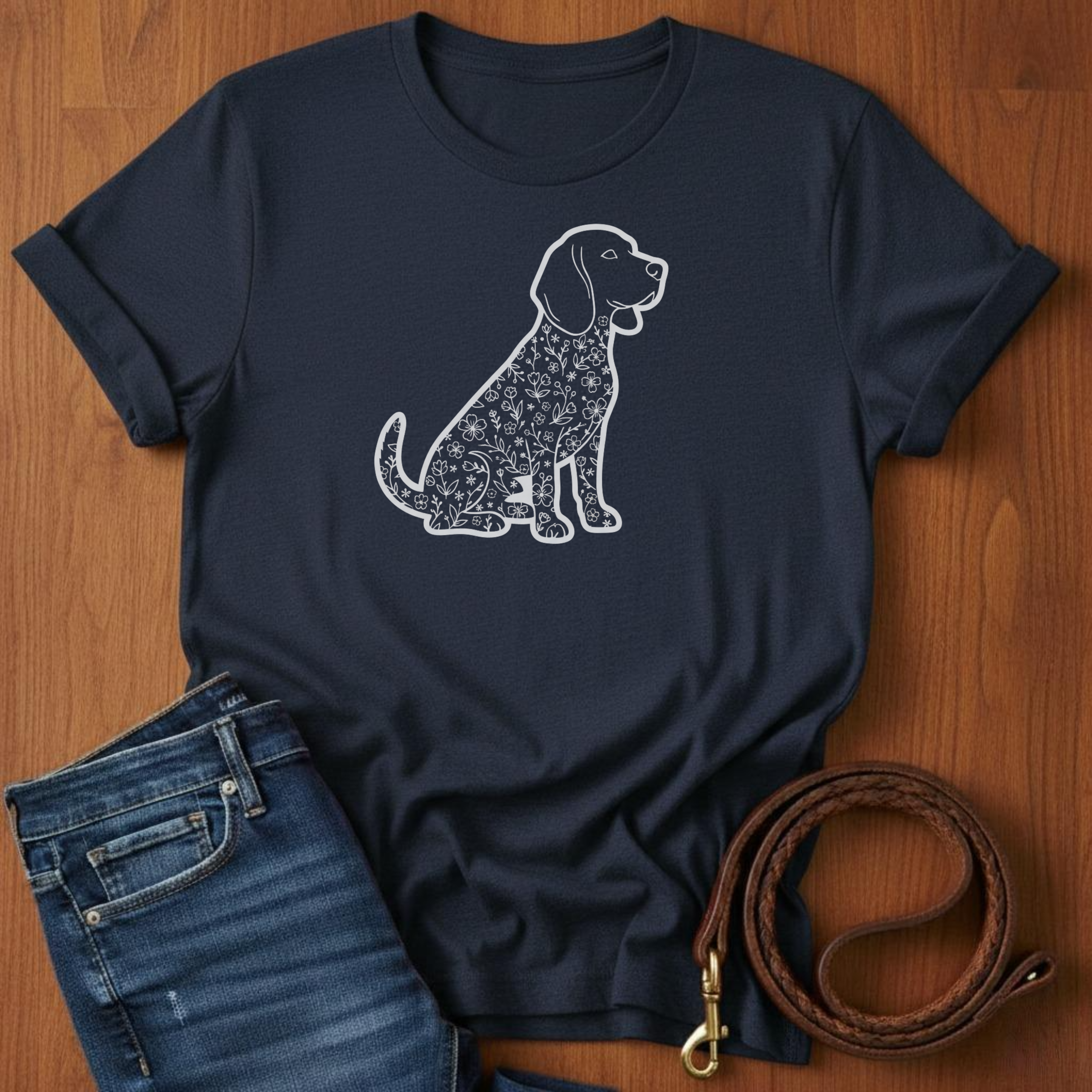 Beagle in Flowers T-Shirt