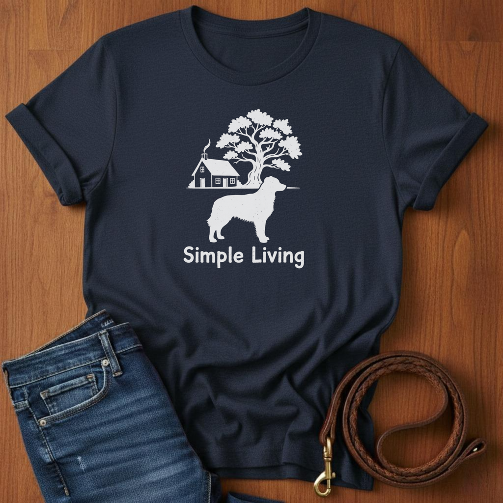 Simple Living Golden Retriever T-Shirt