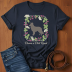 Down a Dirt Road Border Collie T-Shirt — detail view — Always My Dog