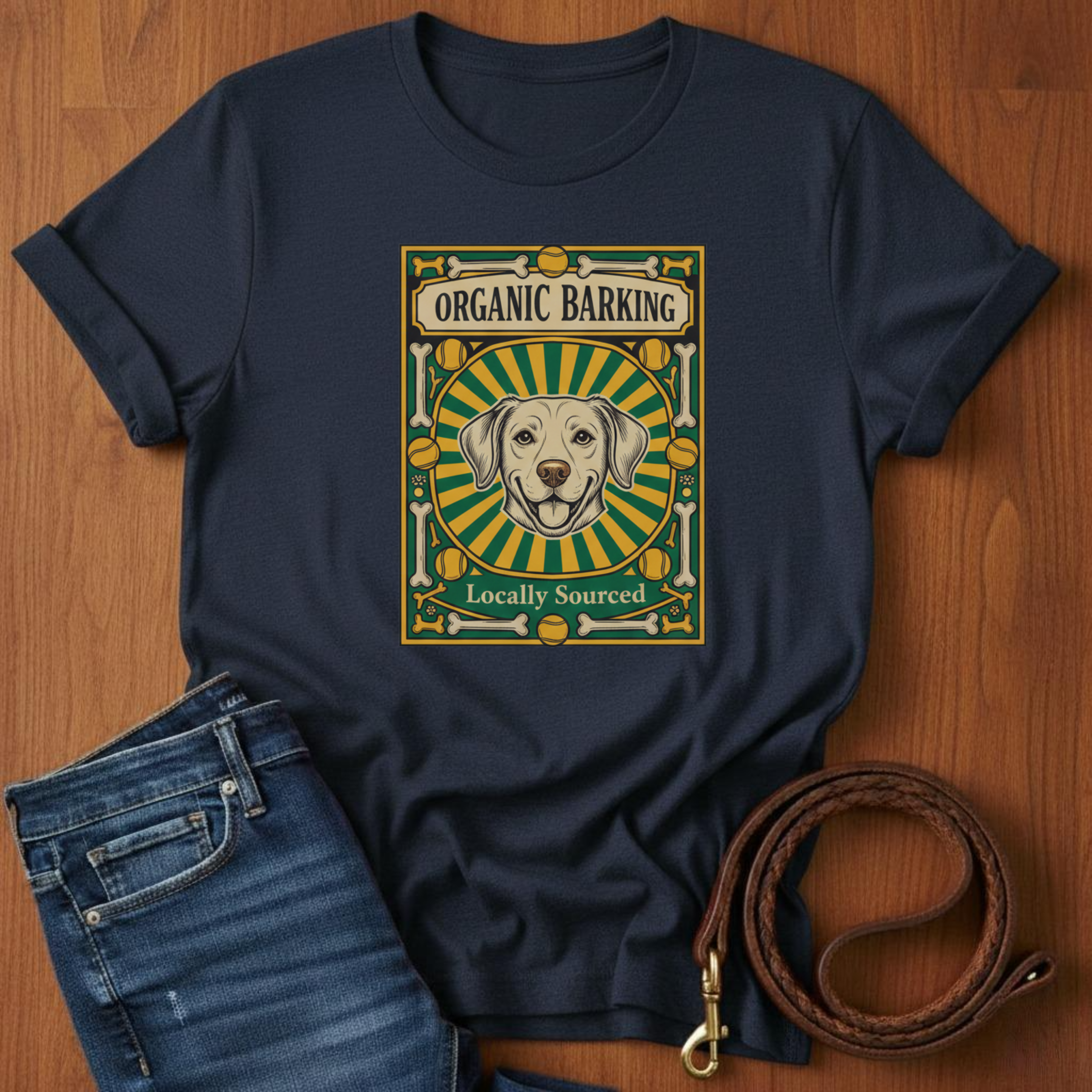 Organic Barking Labrador Retriever T-Shirt — Labrador lover t-shirt by Always My Dog