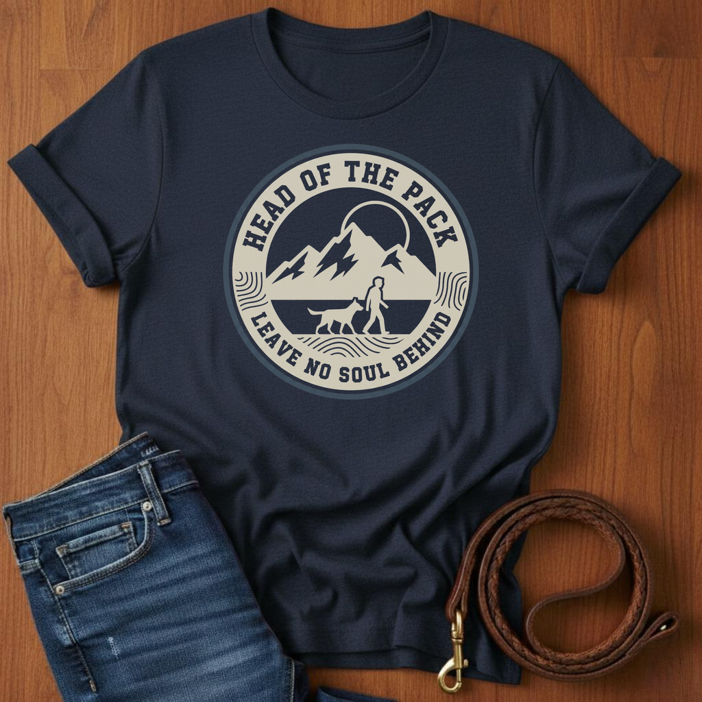 Head of the Pack T-Shirt — detail view — Always My Dog