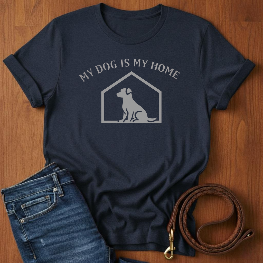 My Dog is My Home Puppy T-Shirt — dog lover t-shirt by Always My Dog