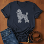 Poodle and Vines T-Shirt — detail view — Always My Dog