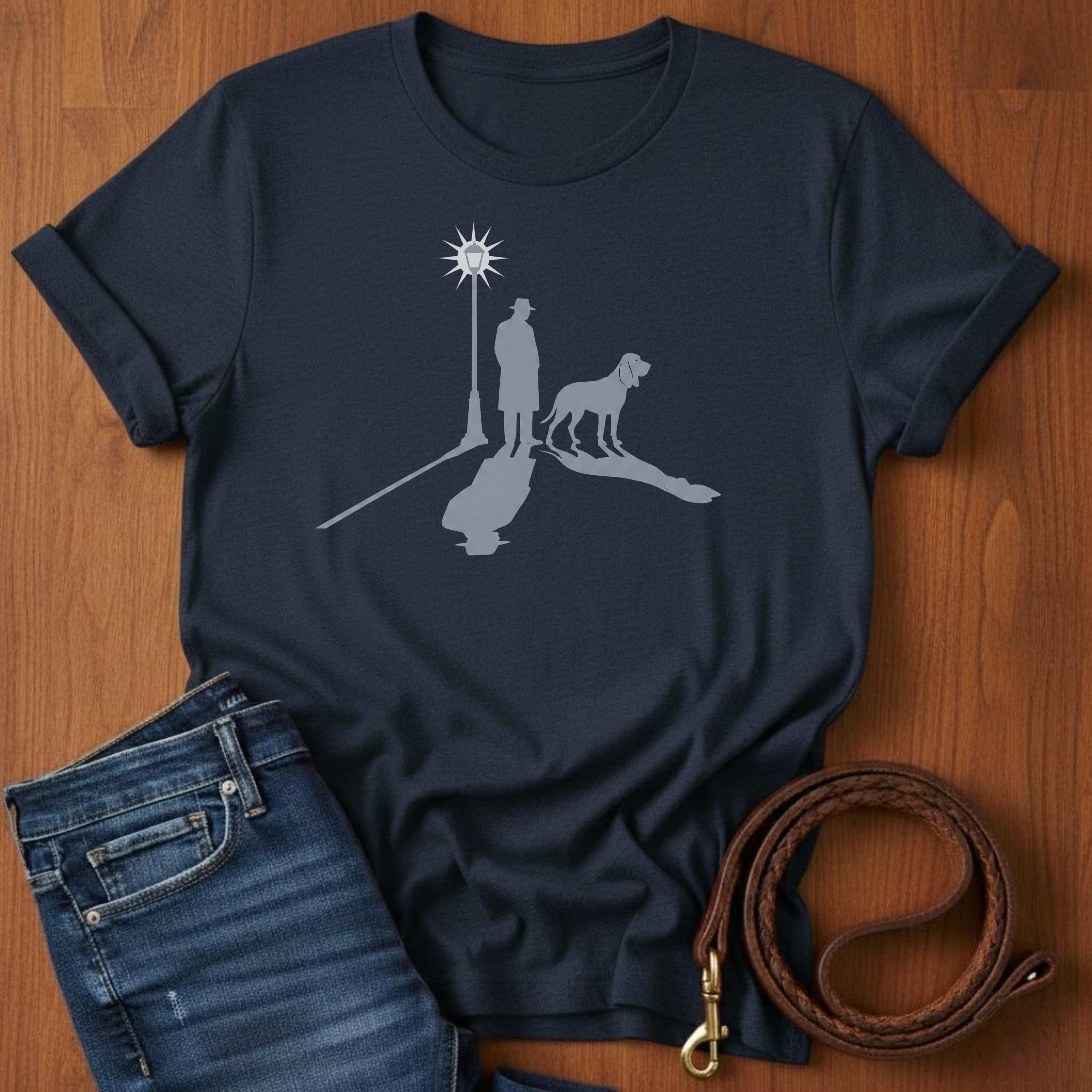 Cinematic Man and Dog T-Shirt