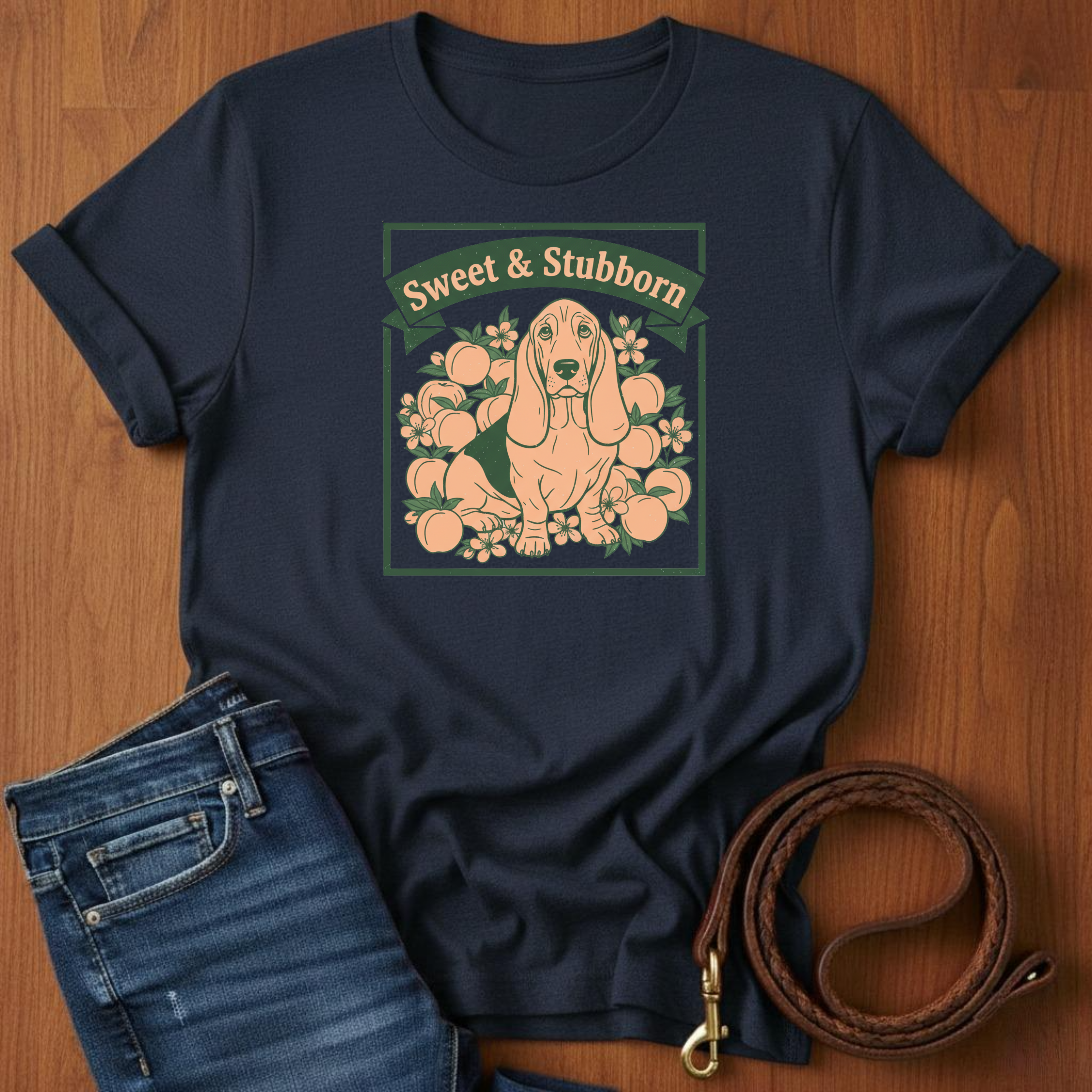 Sweet and Stubborn Basset Hound T-Shirt