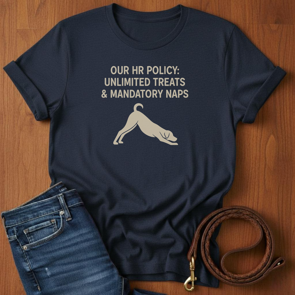 Our HR Policy T-Shirt — alternate color — Always My Dog