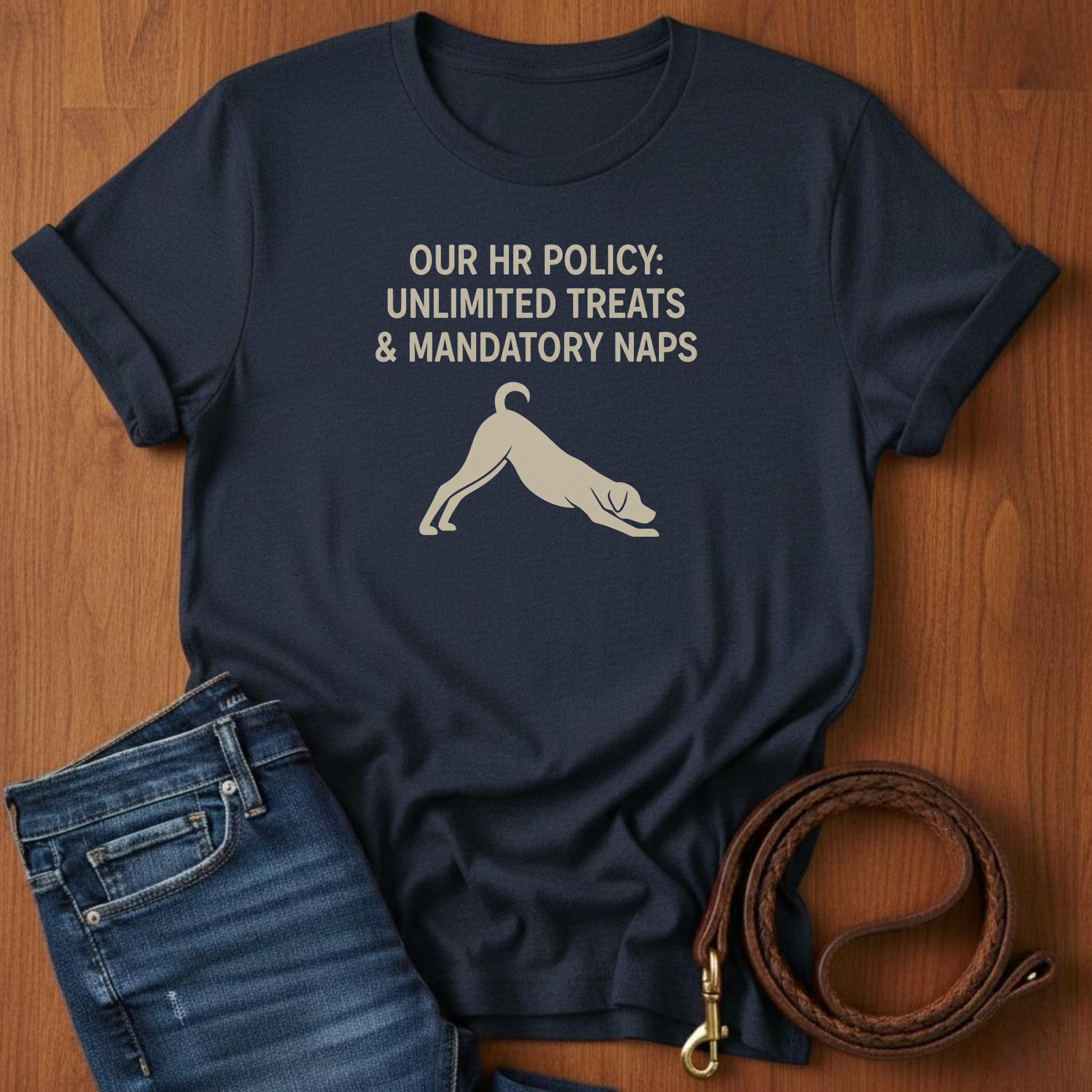 Our HR Policy T-Shirt — alternate color — Always My Dog