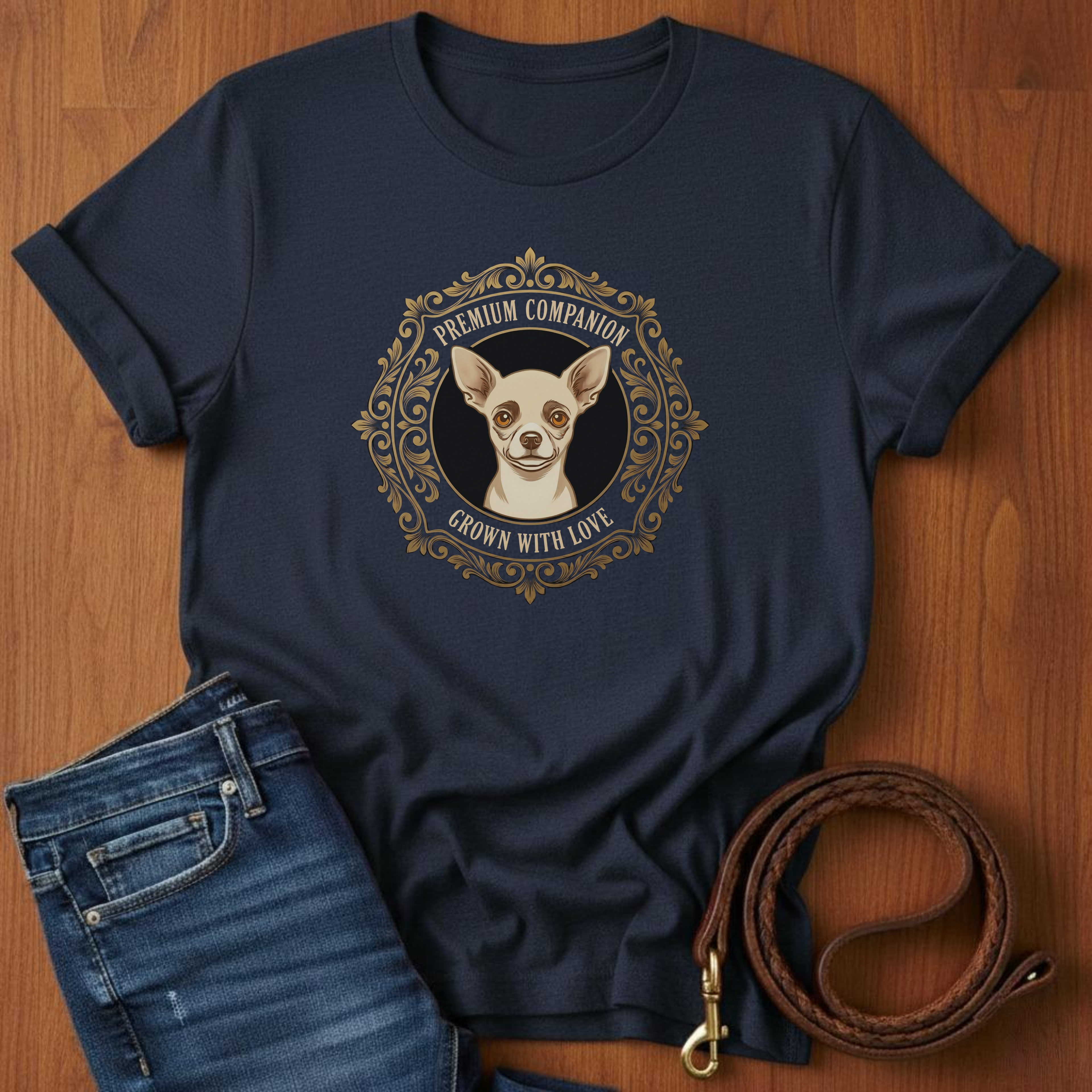 Premium Companion.  Grown With Love Chihuahua T-Shirt