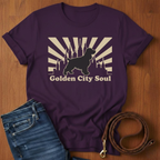 Golden City Soul Spaniel T-Shirt — detail view — Always My Dog