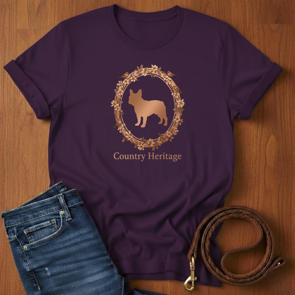 Country Heritage French Bulldog T-Shirt