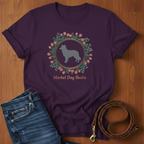 Market Day Bestie Border Collie T-Shirt — close-up — Always My Dog