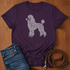 Poodle and Vines T-Shirt — detail view — Always My Dog