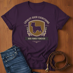 Loyalty Over Everything Yorkshire Terrier T-Shirt — close-up — Always My Dog