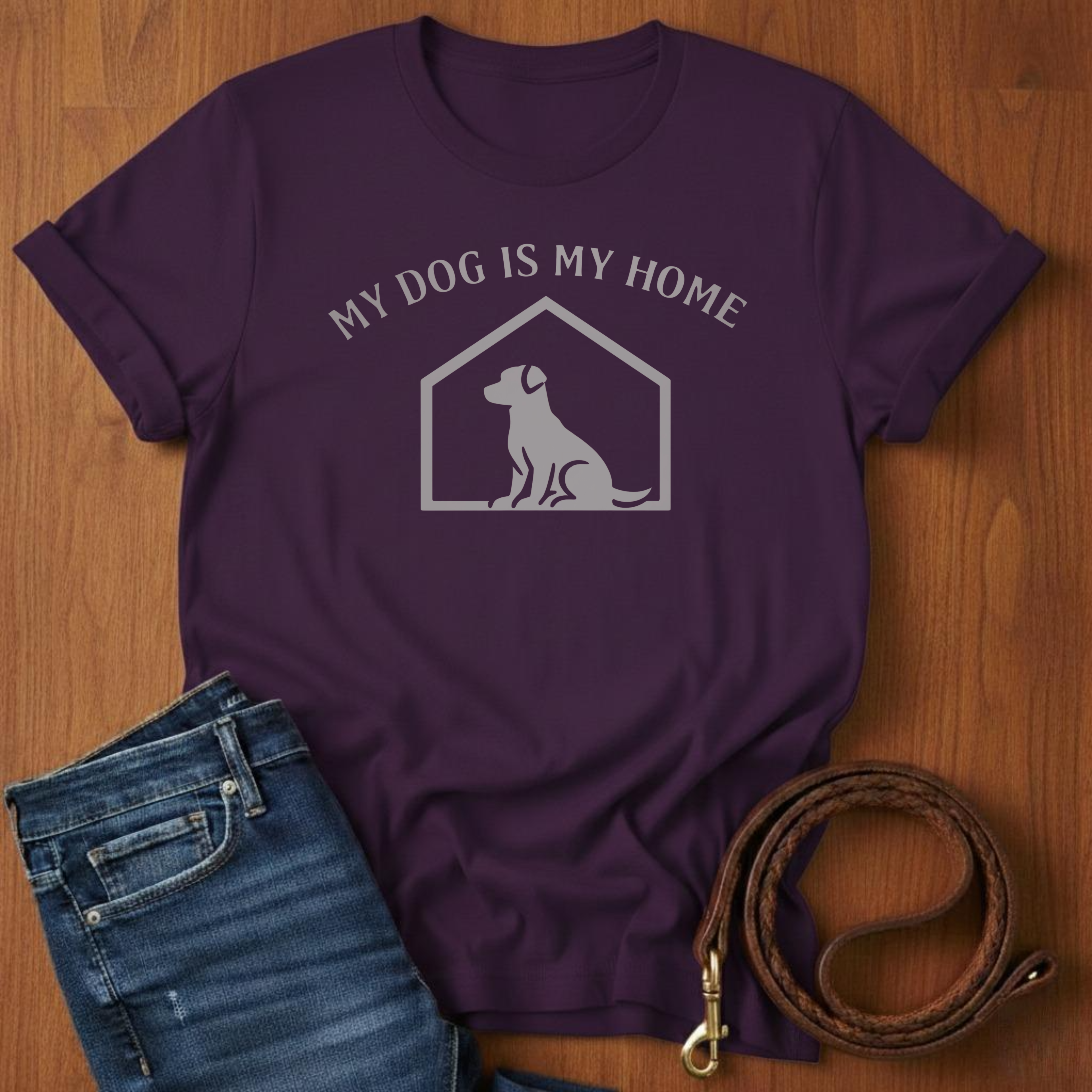 My Dog is My Home Puppy T-Shirt — close-up — Always My Dog