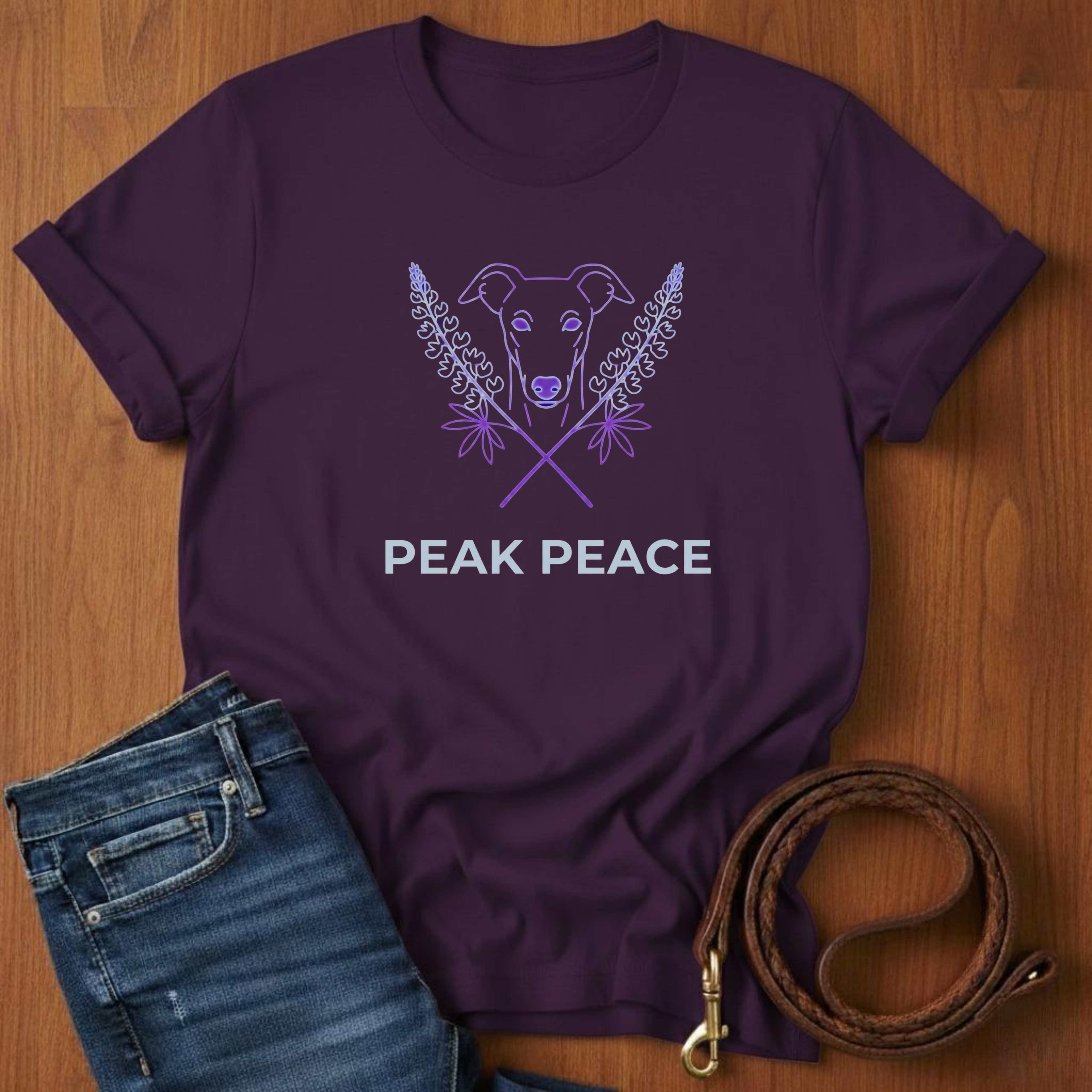 Peace, Love, And Paws Greyhound T-Shirt