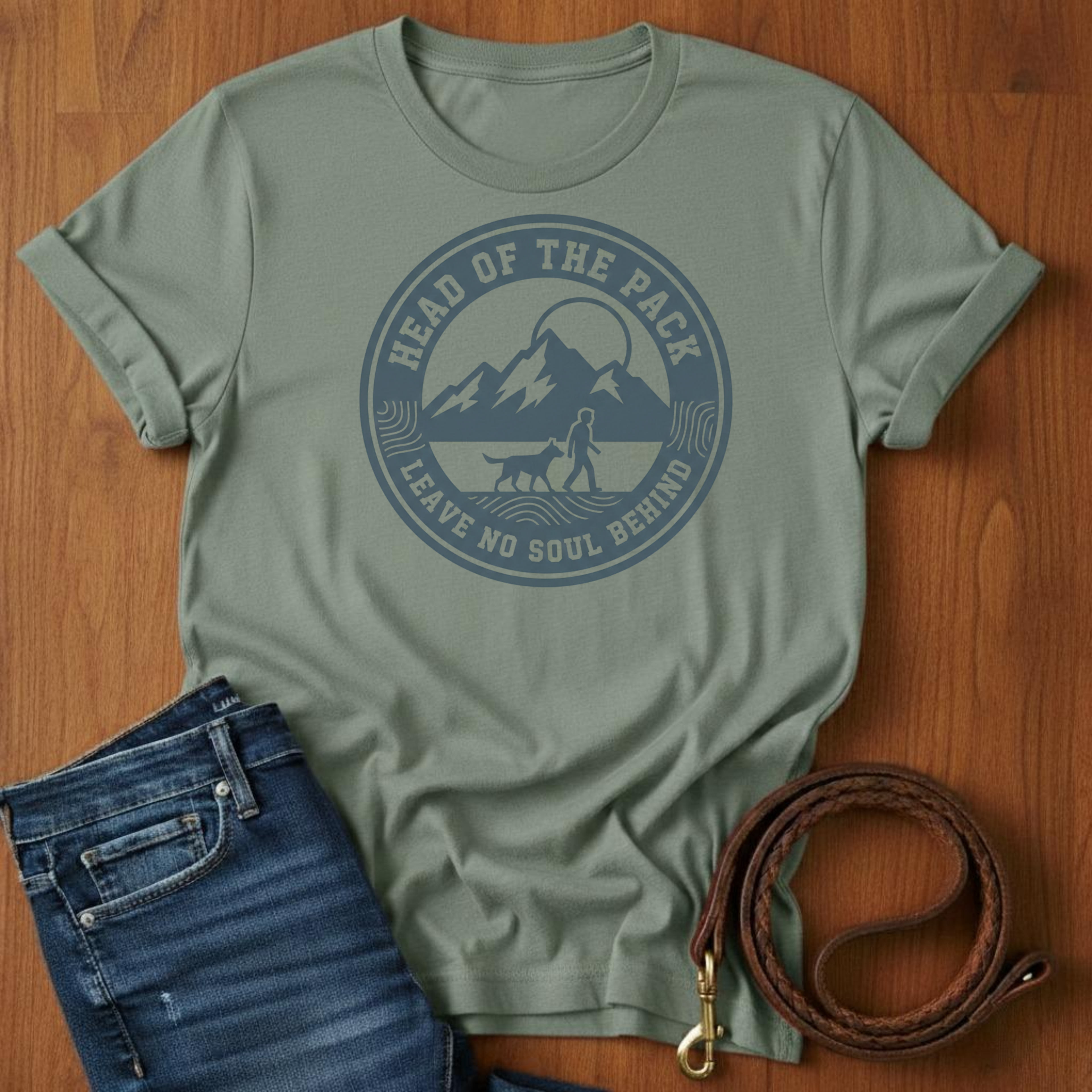 Head of the Pack T-Shirt — lifestyle shot — Always My Dog