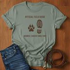 Official Field Guide Paw Print T-Shirt — lifestyle shot — Always My Dog