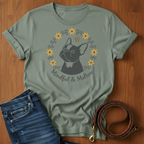 Mindful And Mellow French Bulldog T-Shirt — lifestyle shot — Always My Dog