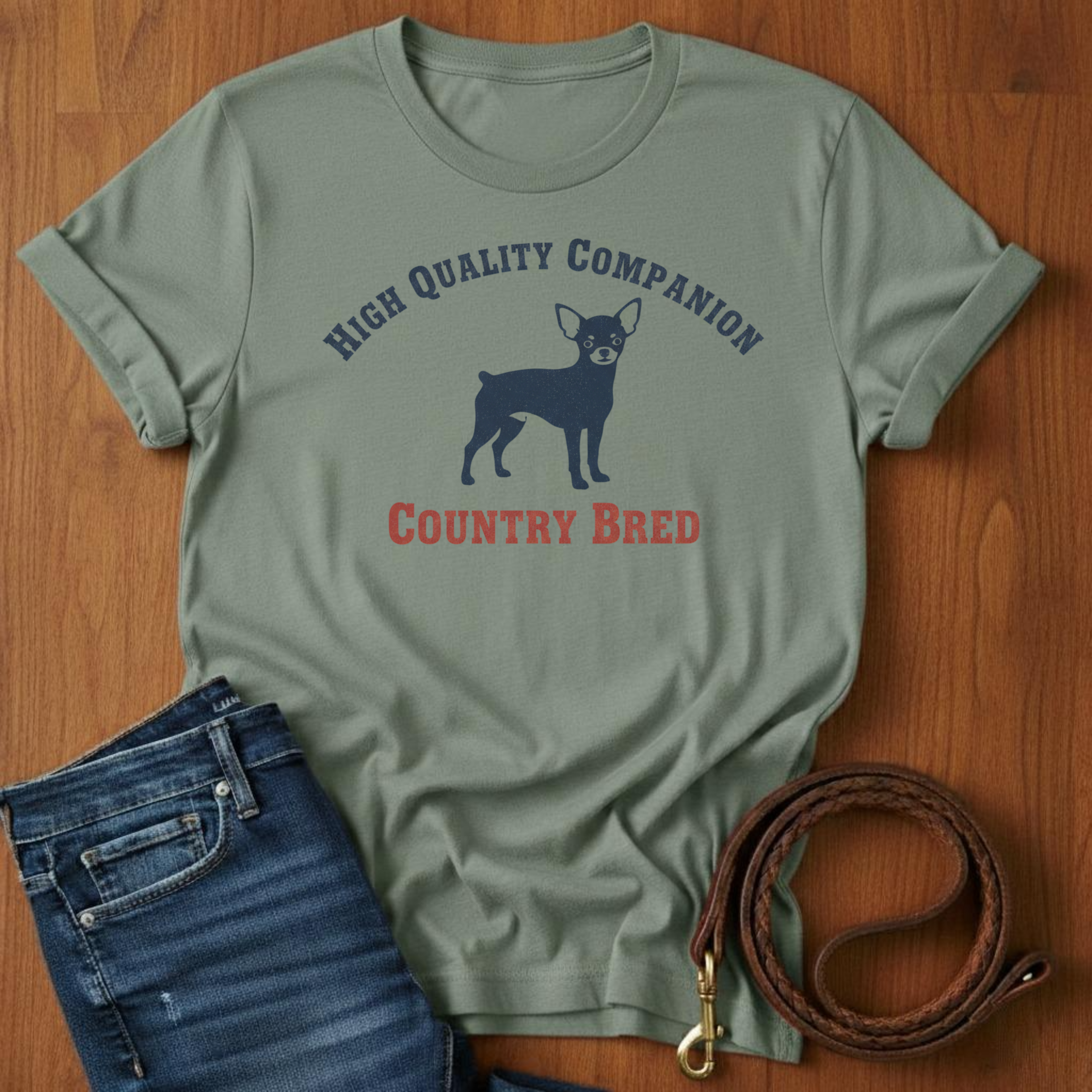 High Quality Companion Chihuahua T-Shirt — alternate color — Always My Dog