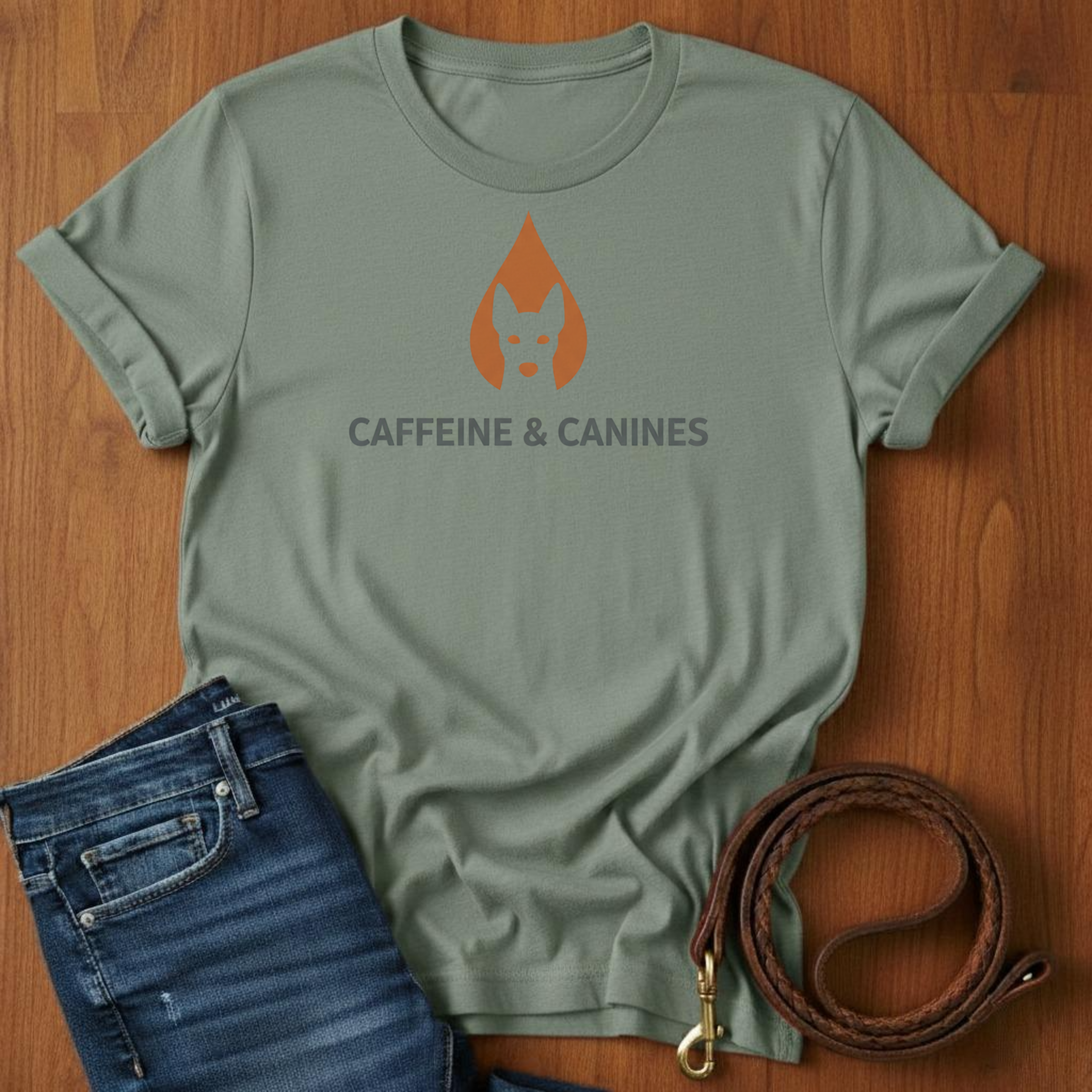Caffeine and Canines T-Shirt