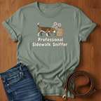 Professional Sidewalk Sniffer Beagle T-Shirt
