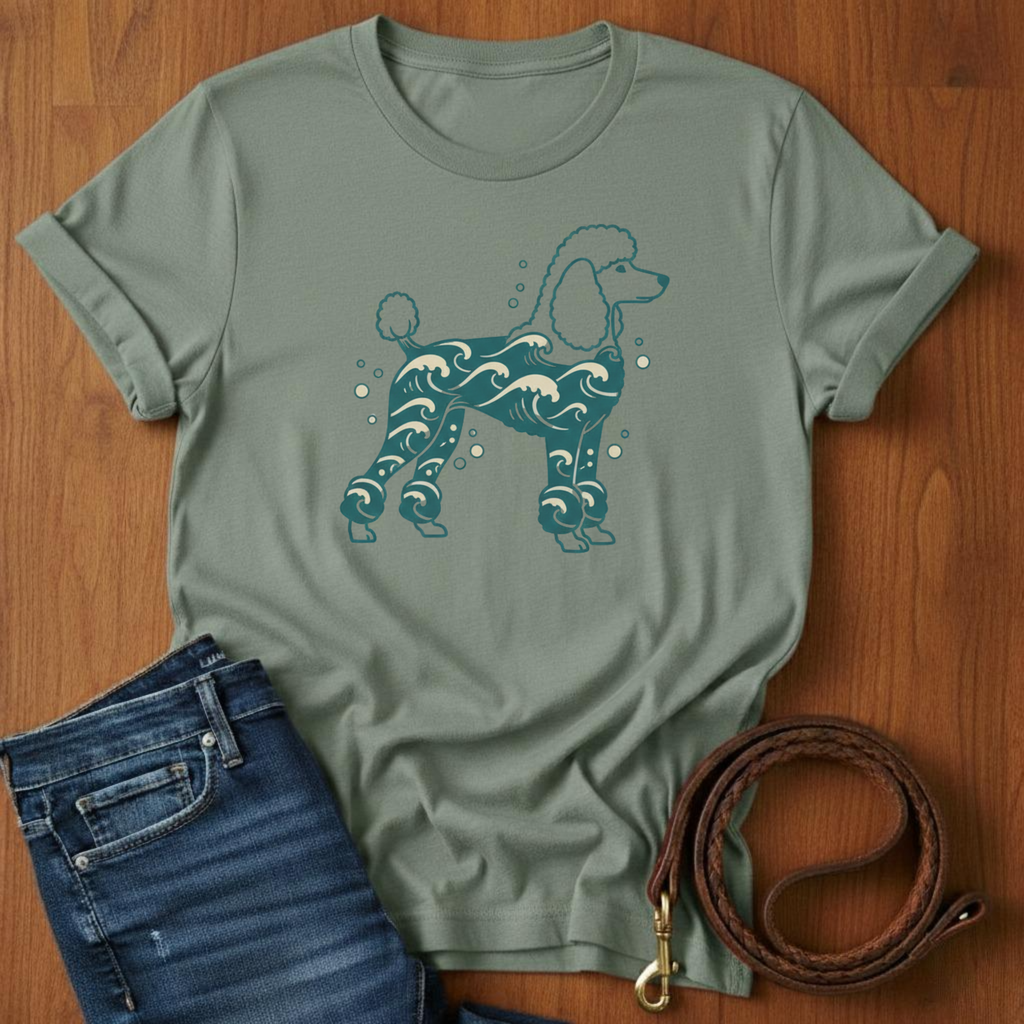 Poodle and Waves T-Shirt