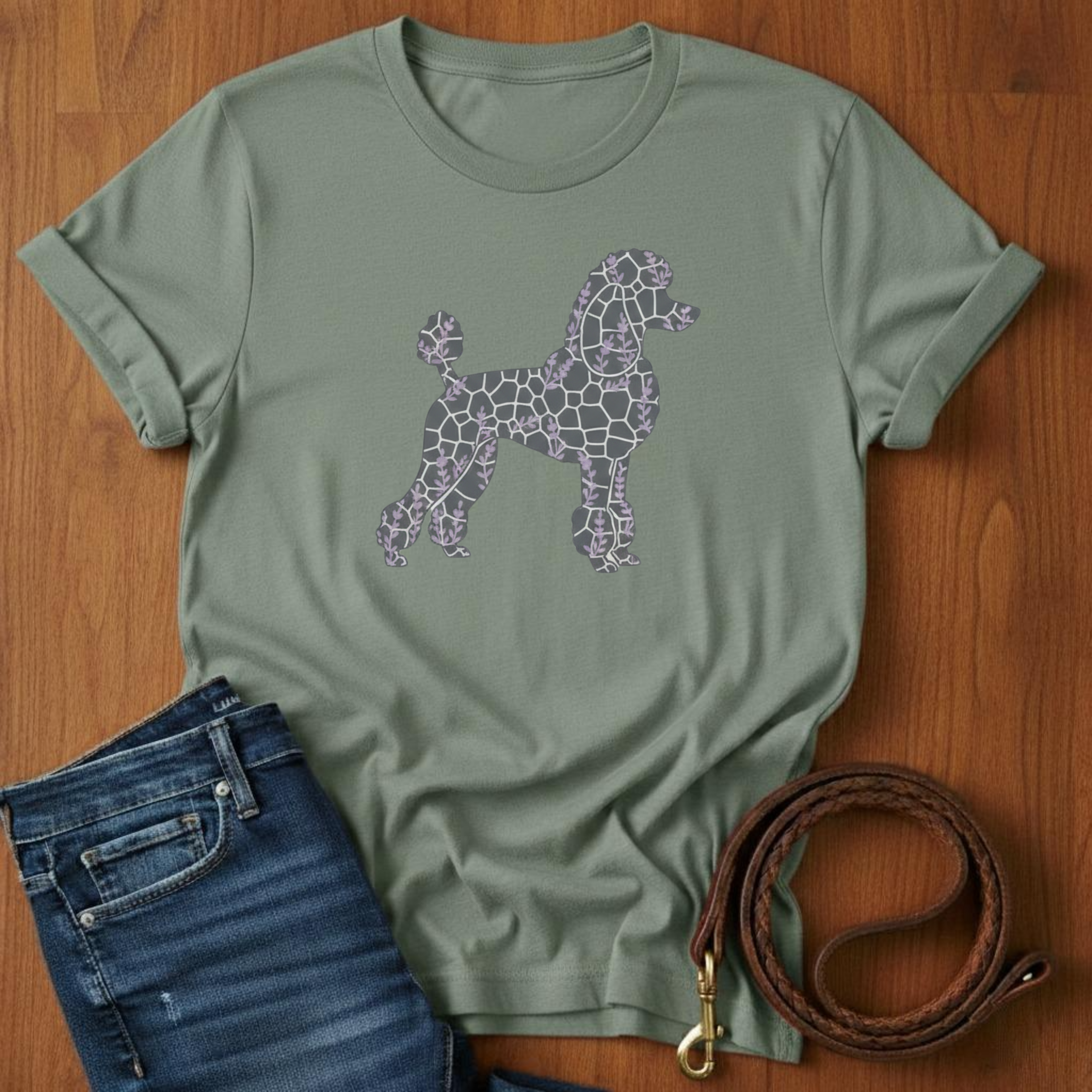 Cobblestone Poodle T-Shirt