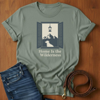 Home is the Wilderness T-Shirt — lifestyle shot — Always My Dog