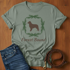 Forest Bound Golden Retriever T-Shirt — lifestyle shot — Always My Dog