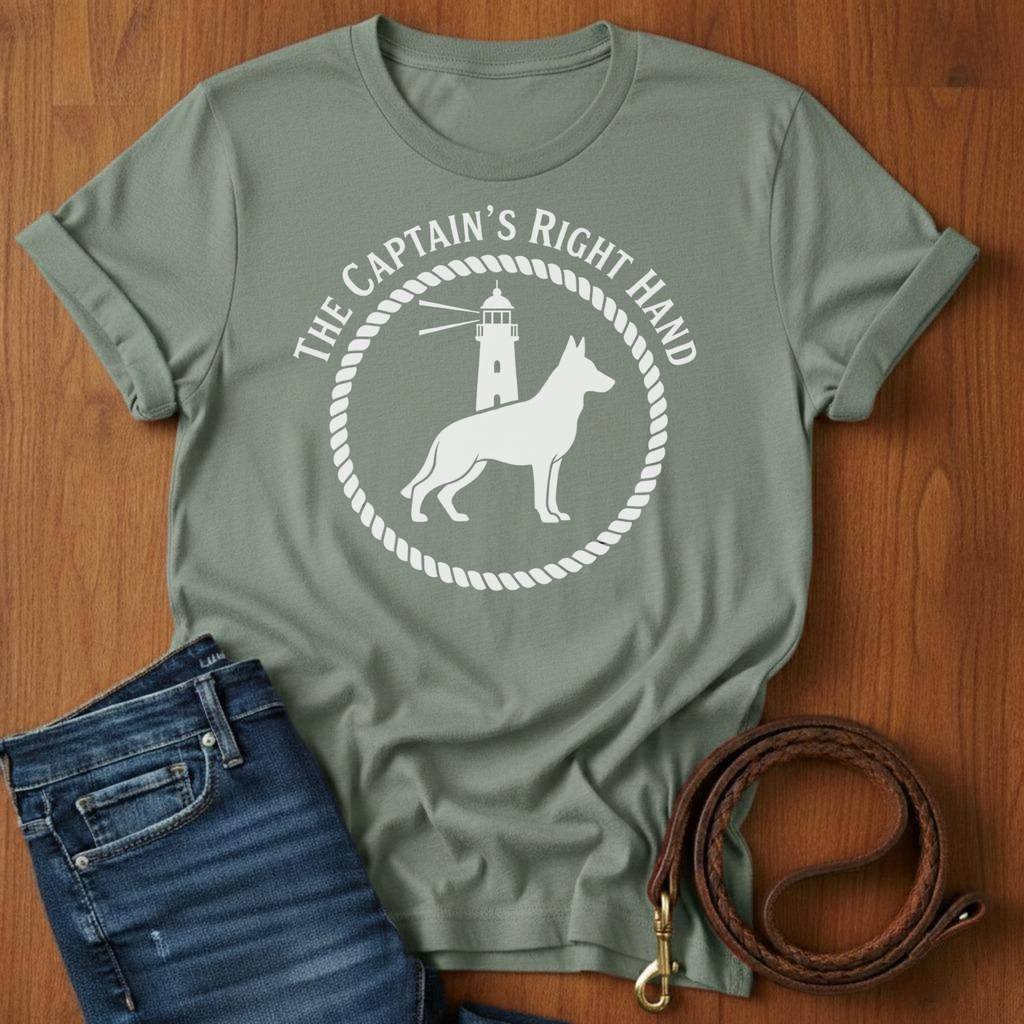 The Captain's Right Hand German Shepherd T-Shirt