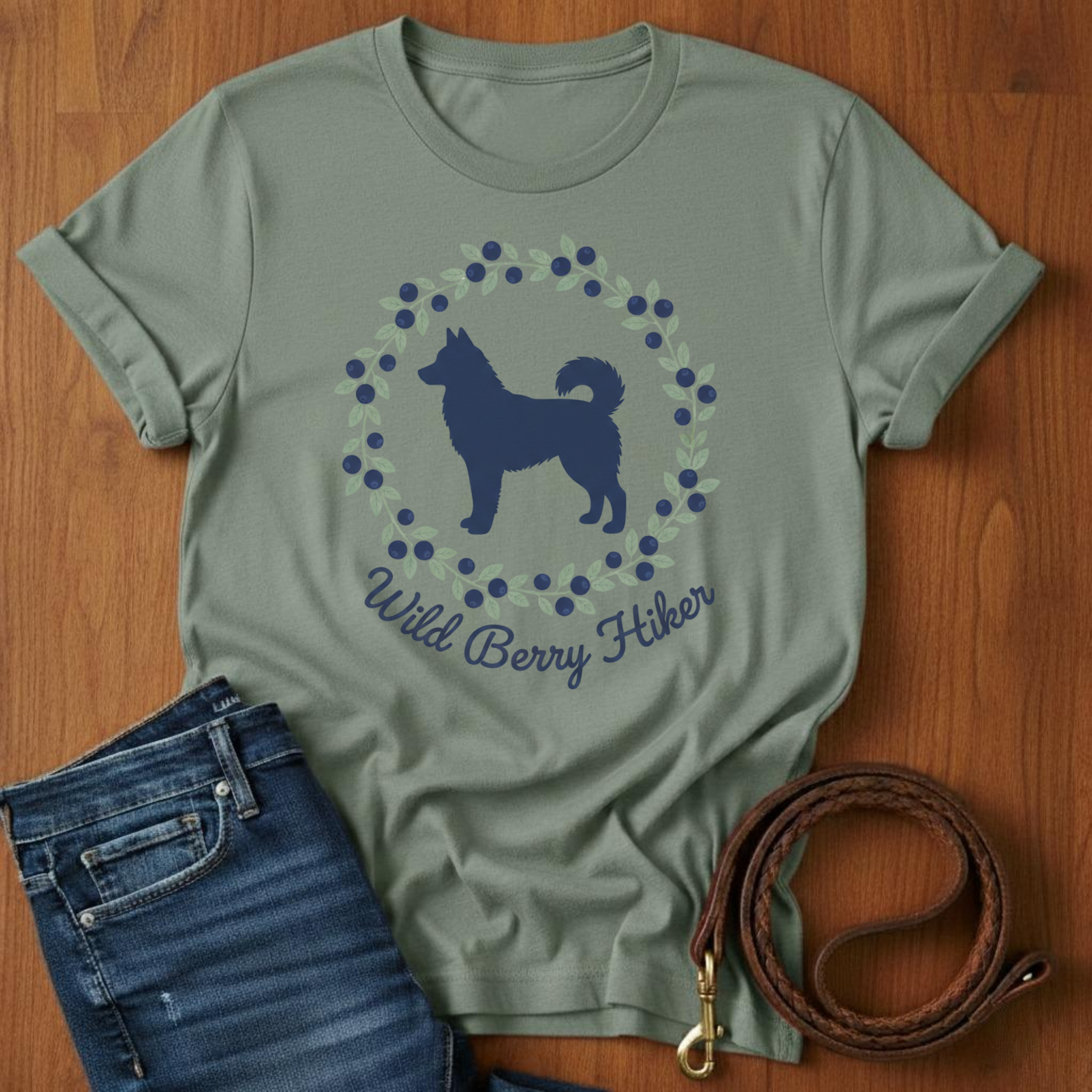 Wild Berry Hiker Akita T-Shirt
