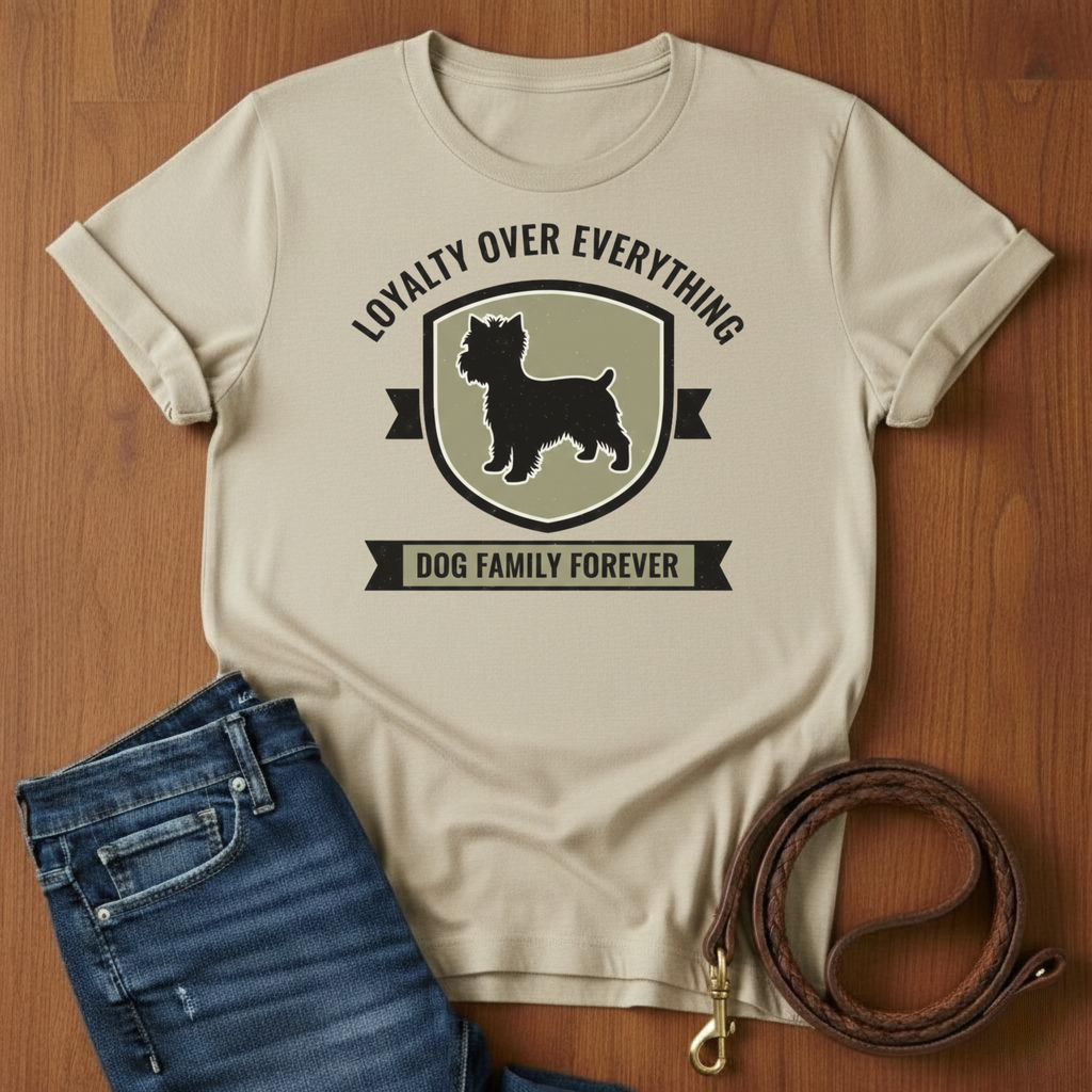 Loyalty Over Everything Yorkshire Terrier T-Shirt — alternate color — Always My Dog