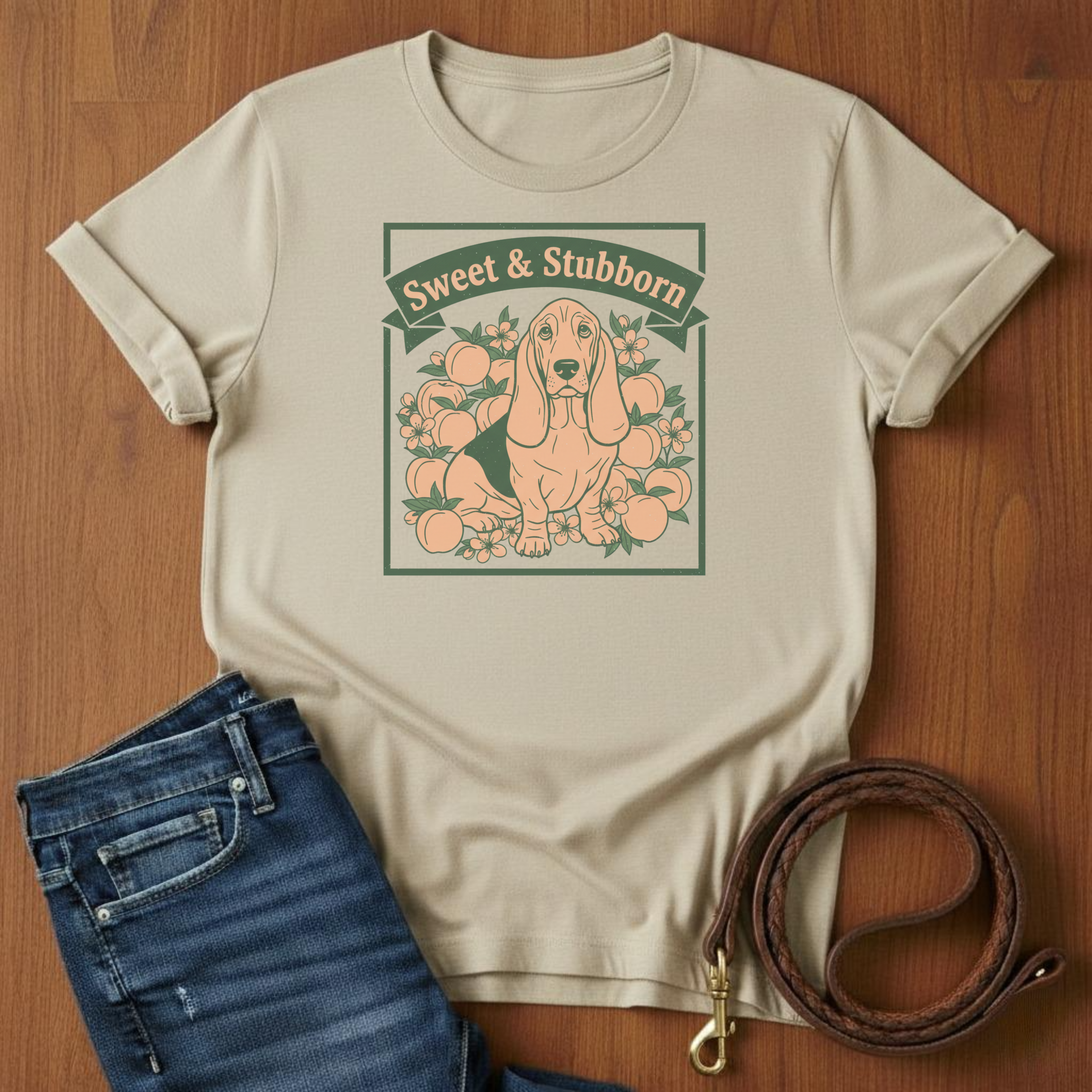 Sweet and Stubborn Basset Hound T-Shirt