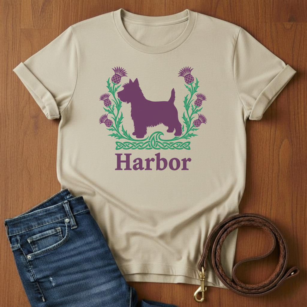 Harbor Scottish Terrier T-Shirt — alternate color — Always My Dog