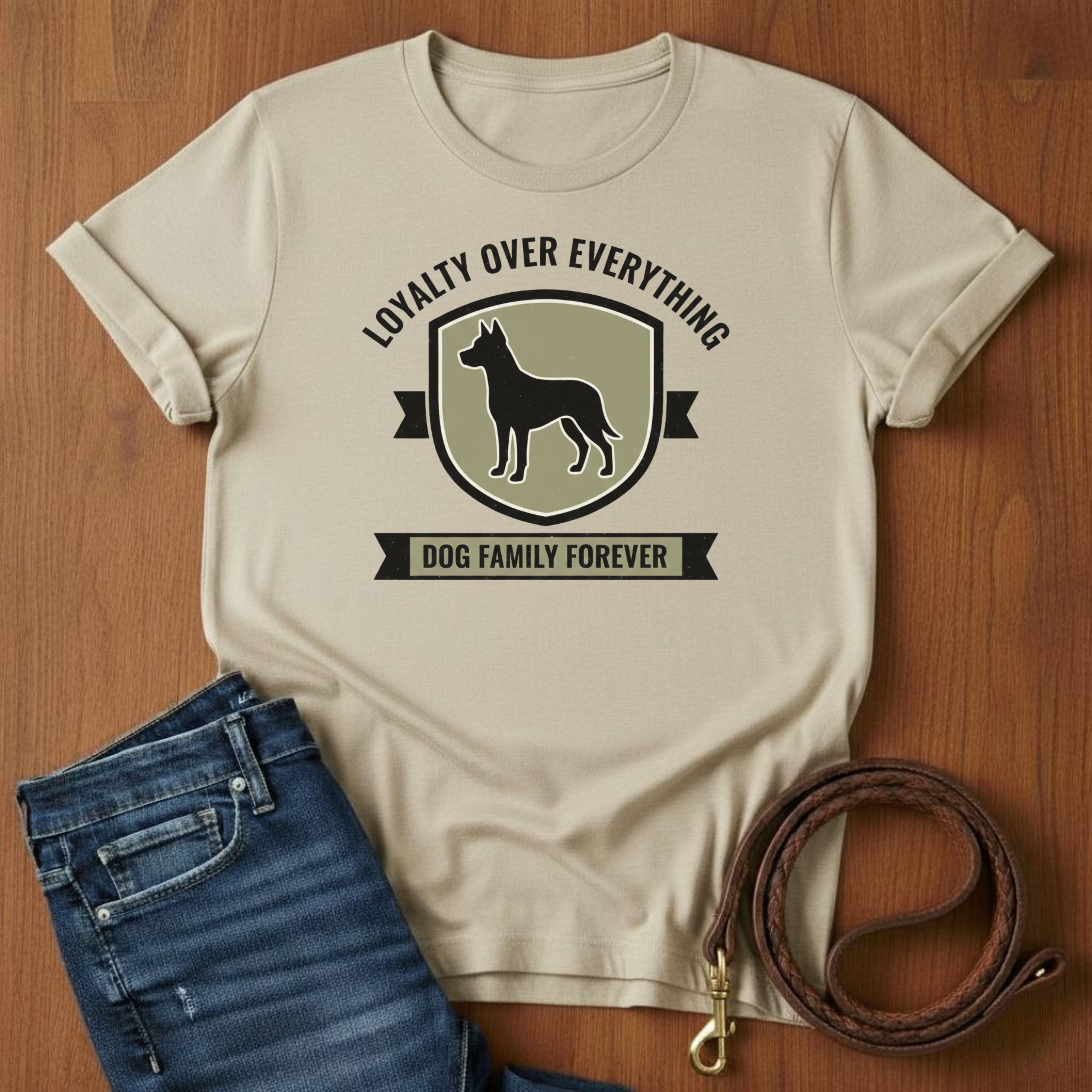 Loyalty Over Everything T-Shirt — dog lover t-shirt by Always My Dog