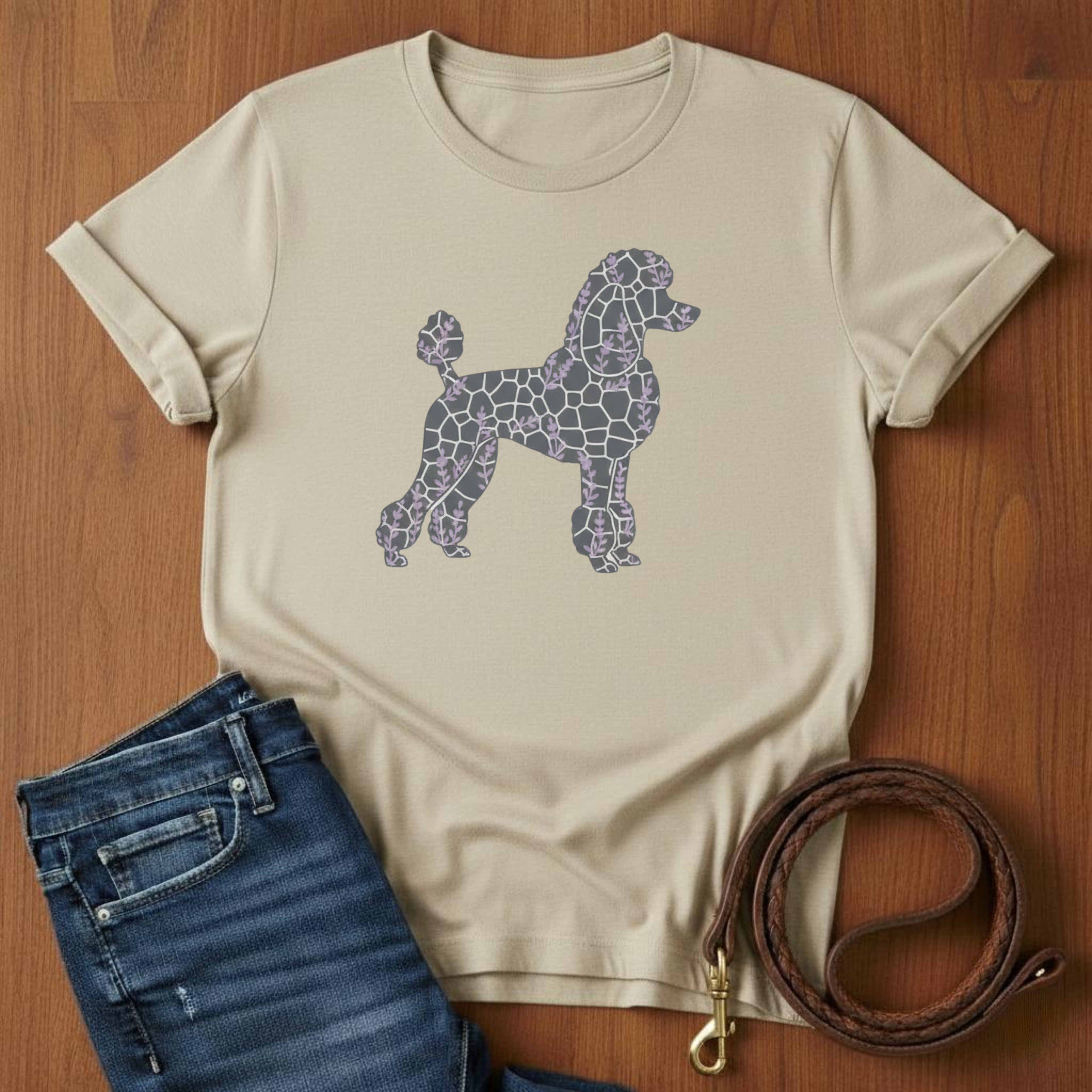 Cobblestone Poodle T-Shirt