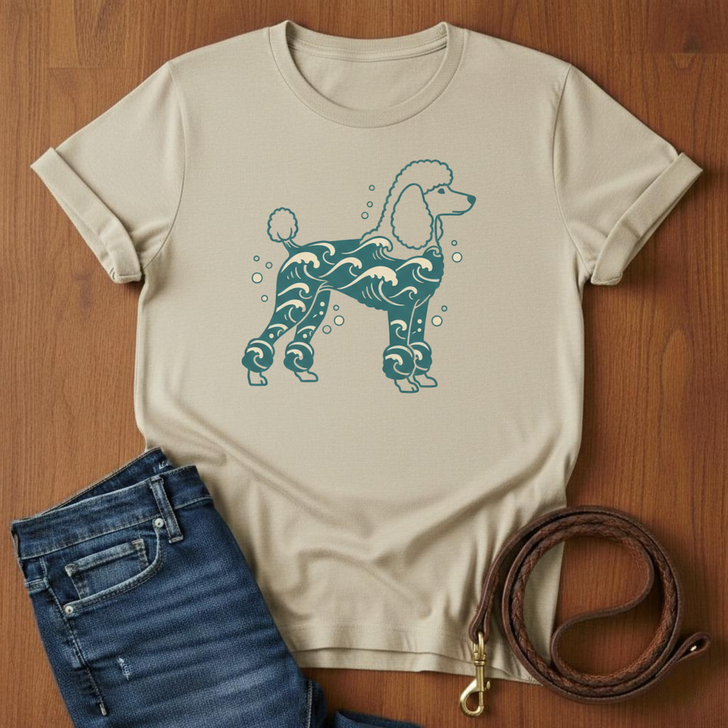 Poodle and Waves T-Shirt