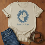 Family First Pug T-Shirt — alternate color — Always My Dog