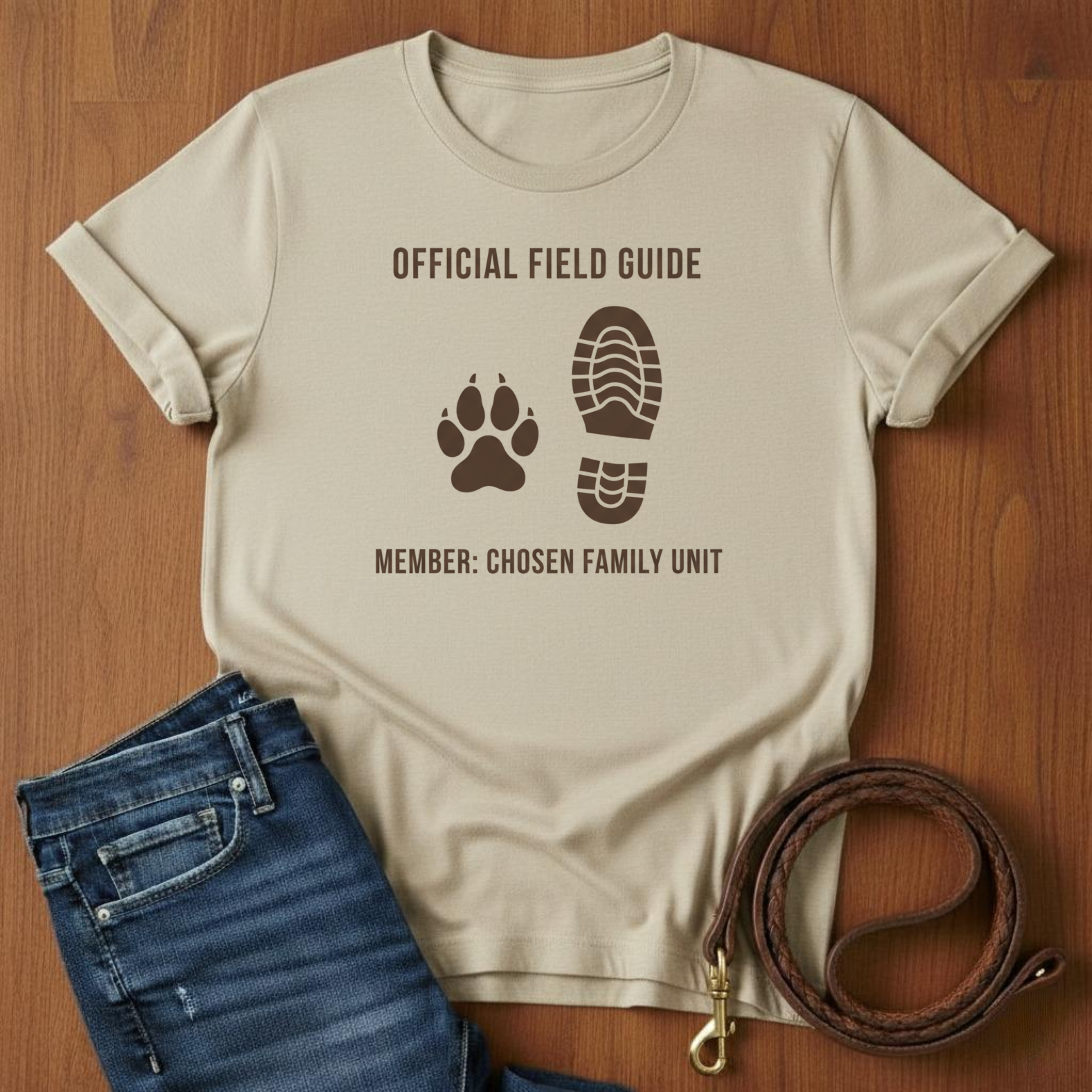 Official Field Guide Paw Print T-Shirt — alternate color — Always My Dog