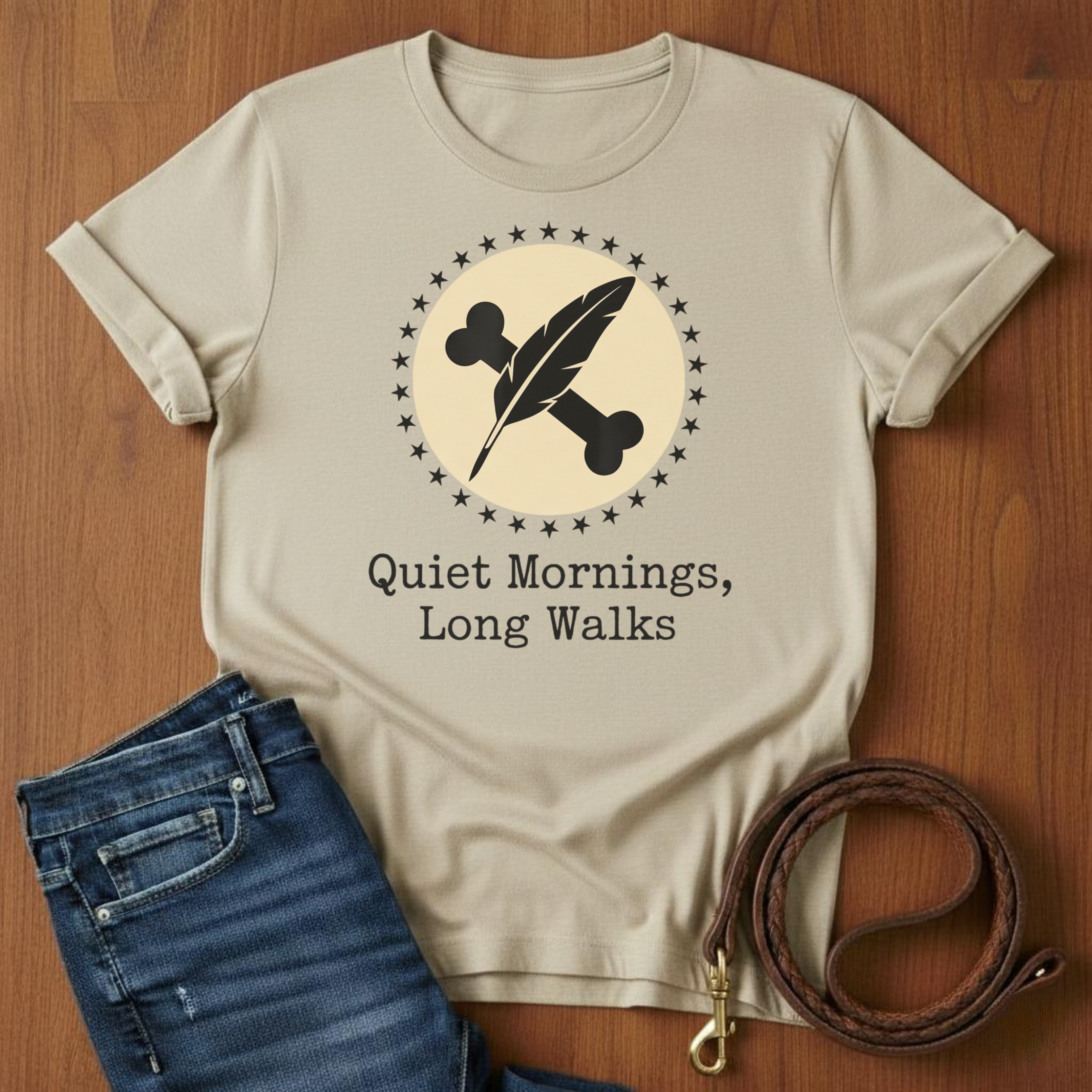 Quiet Mornings.  Long Walks T-Shirt