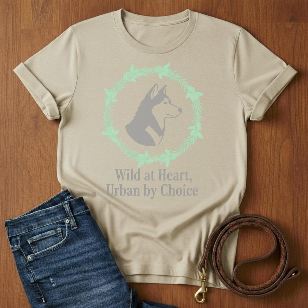 Wild at Heart, Urban By Choice Akita T-Shirt