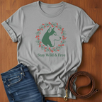 Stay Wild & Free Akita T-Shirt