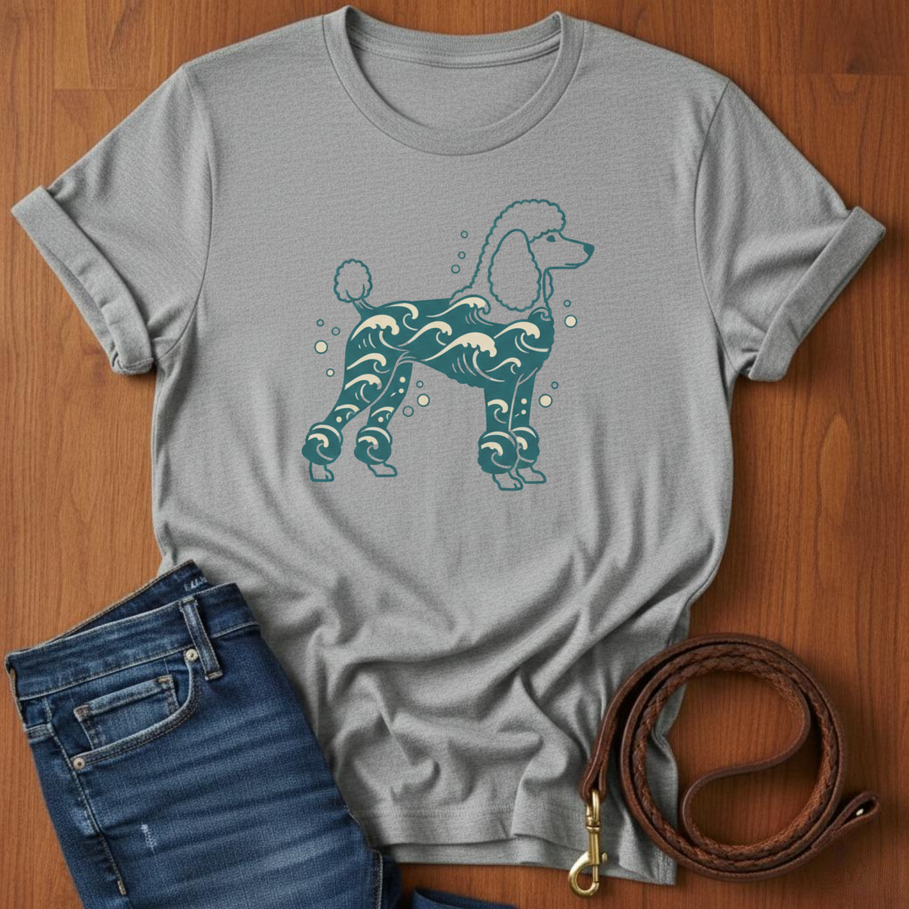 Poodle and Waves T-Shirt