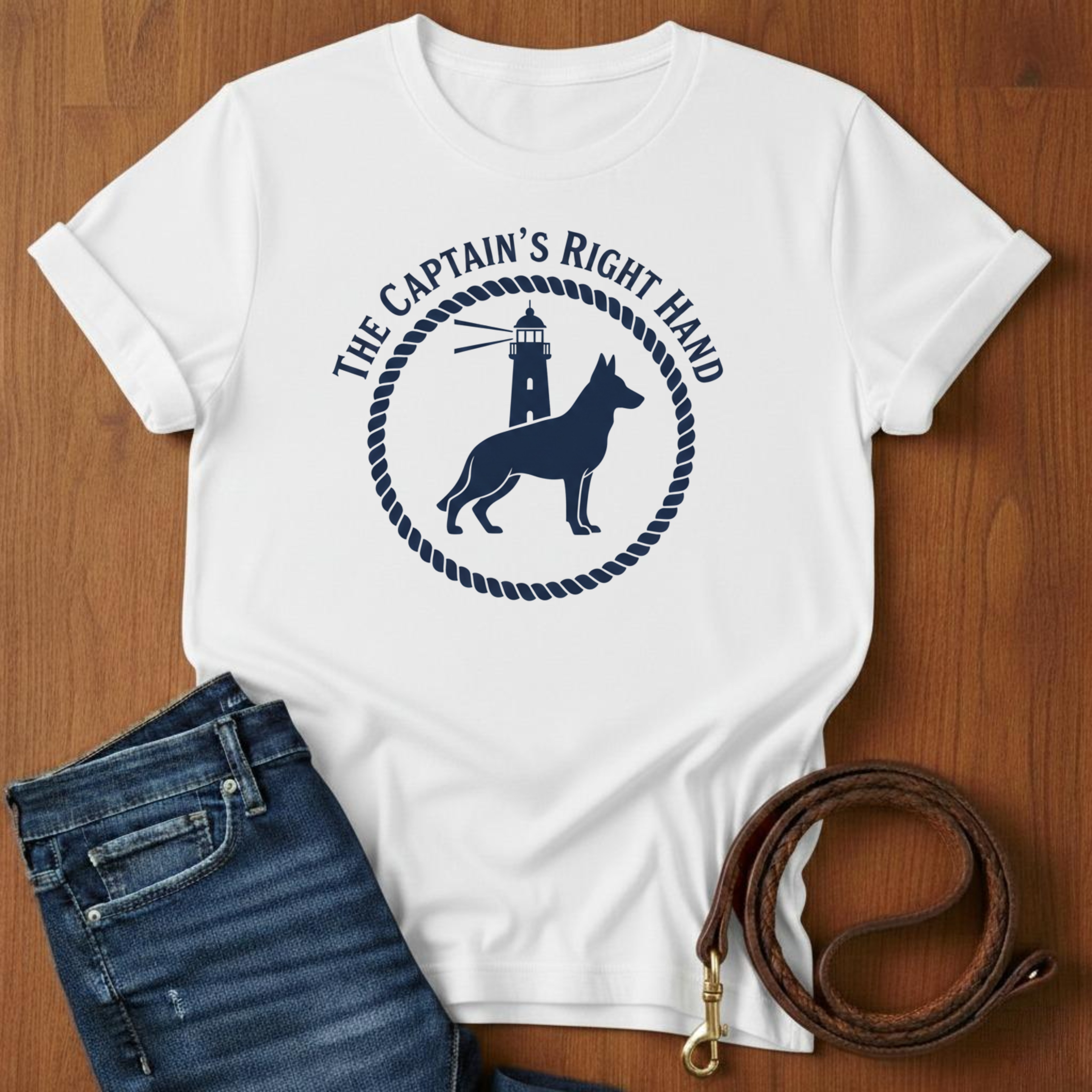 The Captain's Right Hand German Shepherd T-Shirt