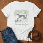 Flow With The River Greyhound T-Shirt — alternate color — Always My Dog