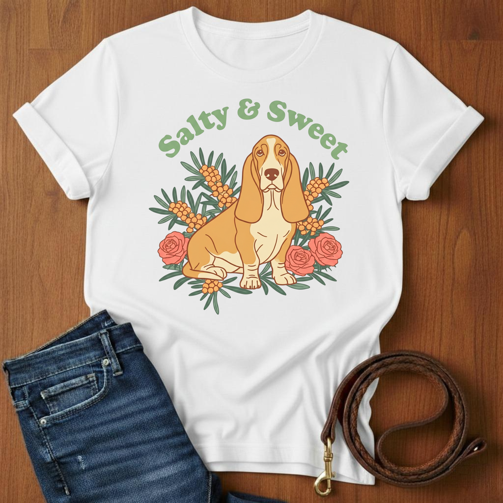 Salty & Sweet Basset Hound T-Shirt